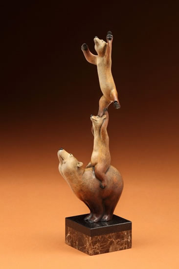 'Tricks of the Trade' Bronze Sculpture by Joshua Tobey of Rowe Gallery